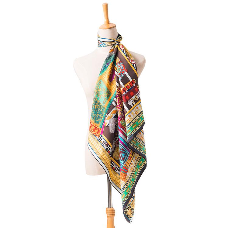 Foulards en soie sergé imprimés