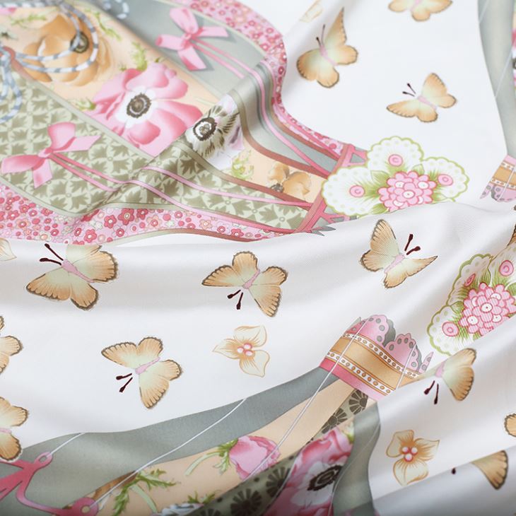 Butterfly Small Square Silk Scarves