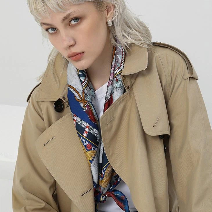 OEM Square Mulberry Silk Scarf