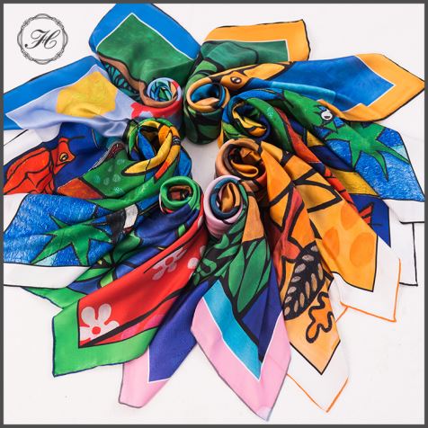 Cadeaux d'entreprise de luxe foulards en soie